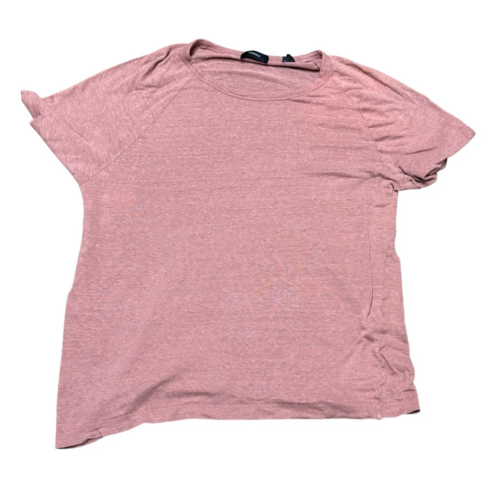 Theory Raglan T-Shirt Pink Red Men's Medium Boxy